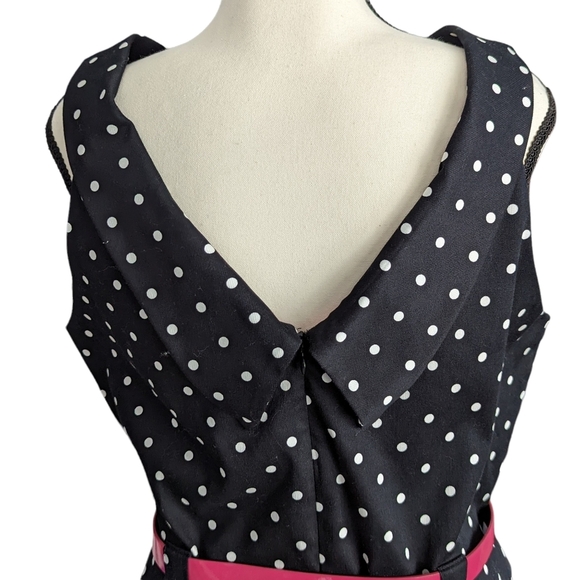 Jessica Howard 50's Style Polka Dot Dress Size 16 - Picture 5 of 13